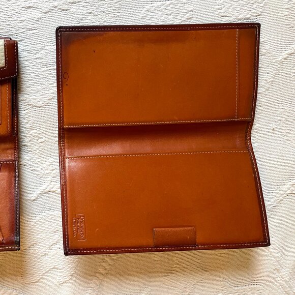 Dooney and Bourke All Weather Leather Bone matching Wallet and Checkbook - Picture 7 of 9